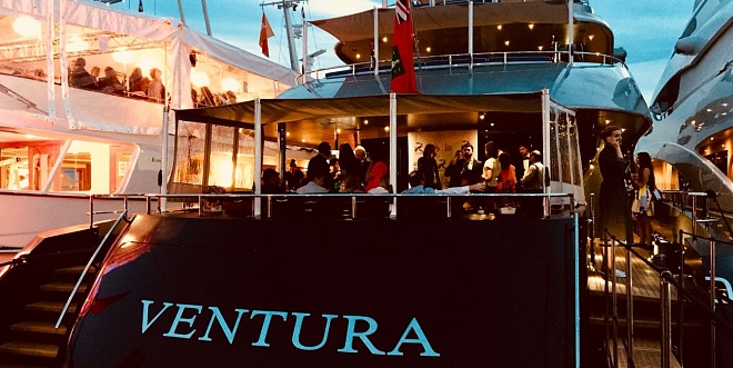 Business meetings on the luxurious yacht “VENTURA” as a part of the 2018 Cannes Film Festival